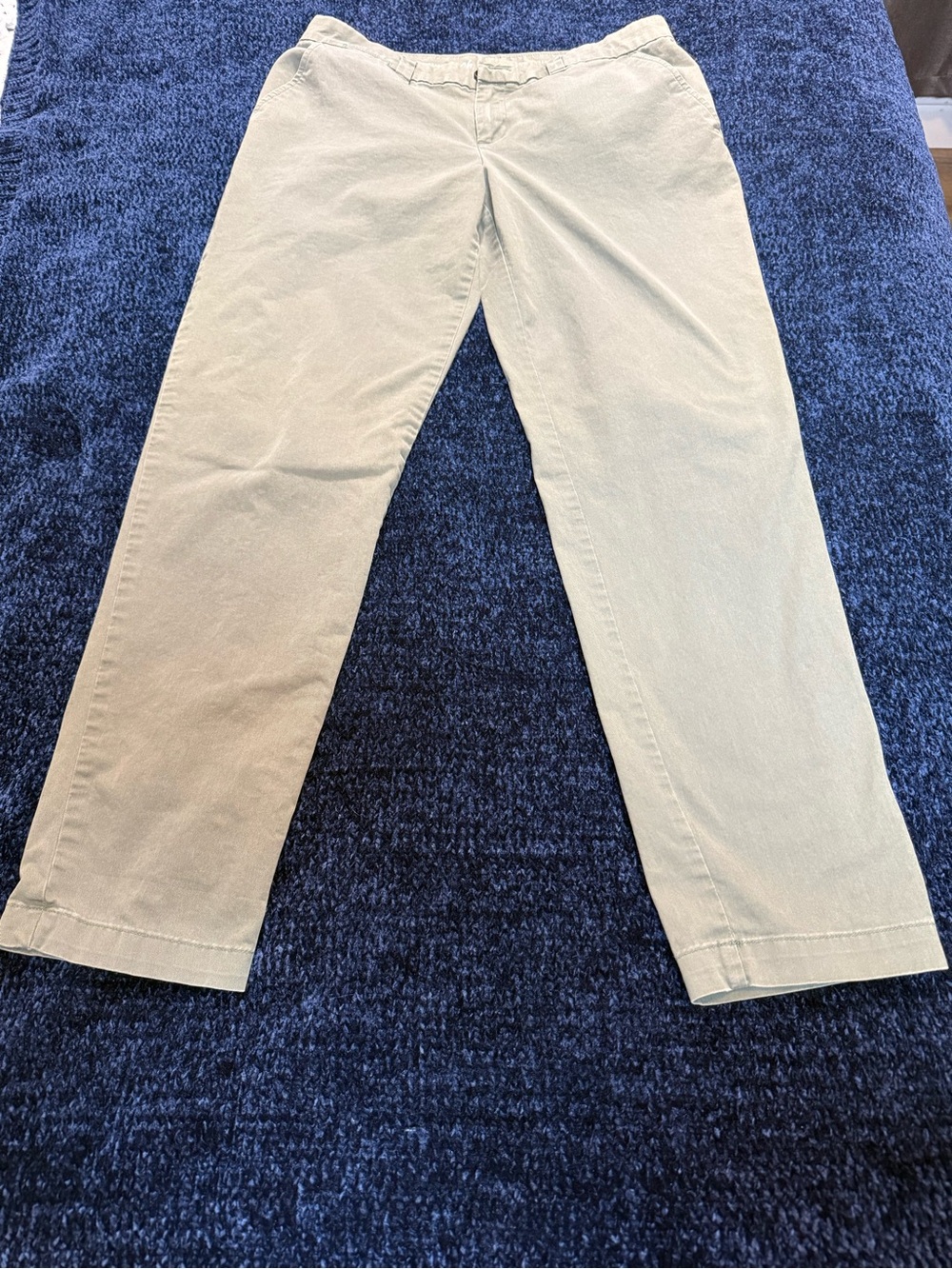 Gap Khakis Women’s Straight Leg Chino Pants Size 6 Gray Green Stretch